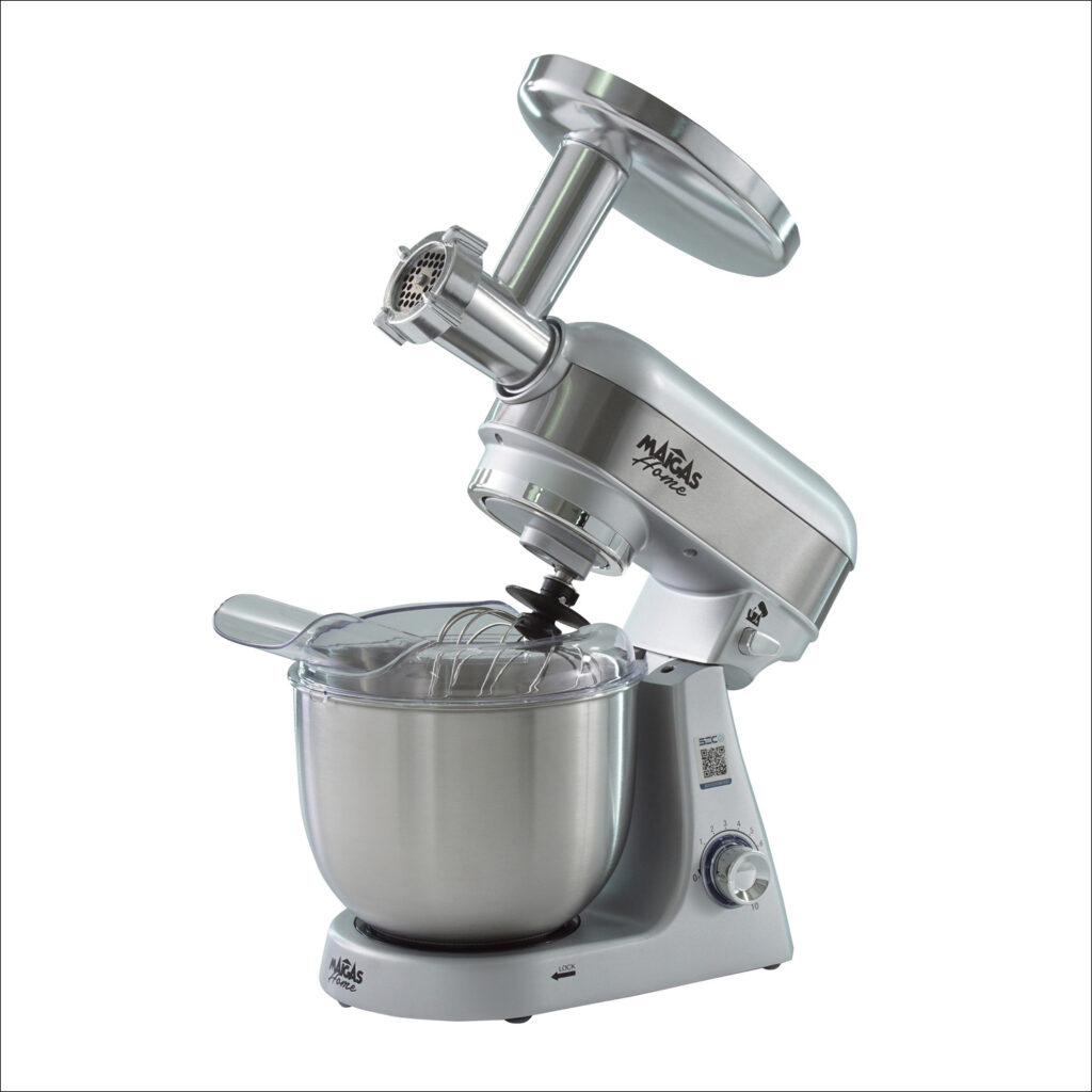 Batidora Inox Lorenzza 5 litros + Molino de carne
